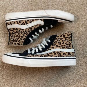 CHEETAH VANS HIGH TOPS SIZE 5